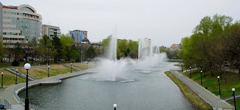 В Хабаровске на городских прудах обновят фонтаны