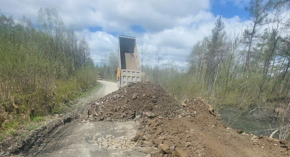 К посёлку в Хабаровском крае восстановили «дорогу жизни»