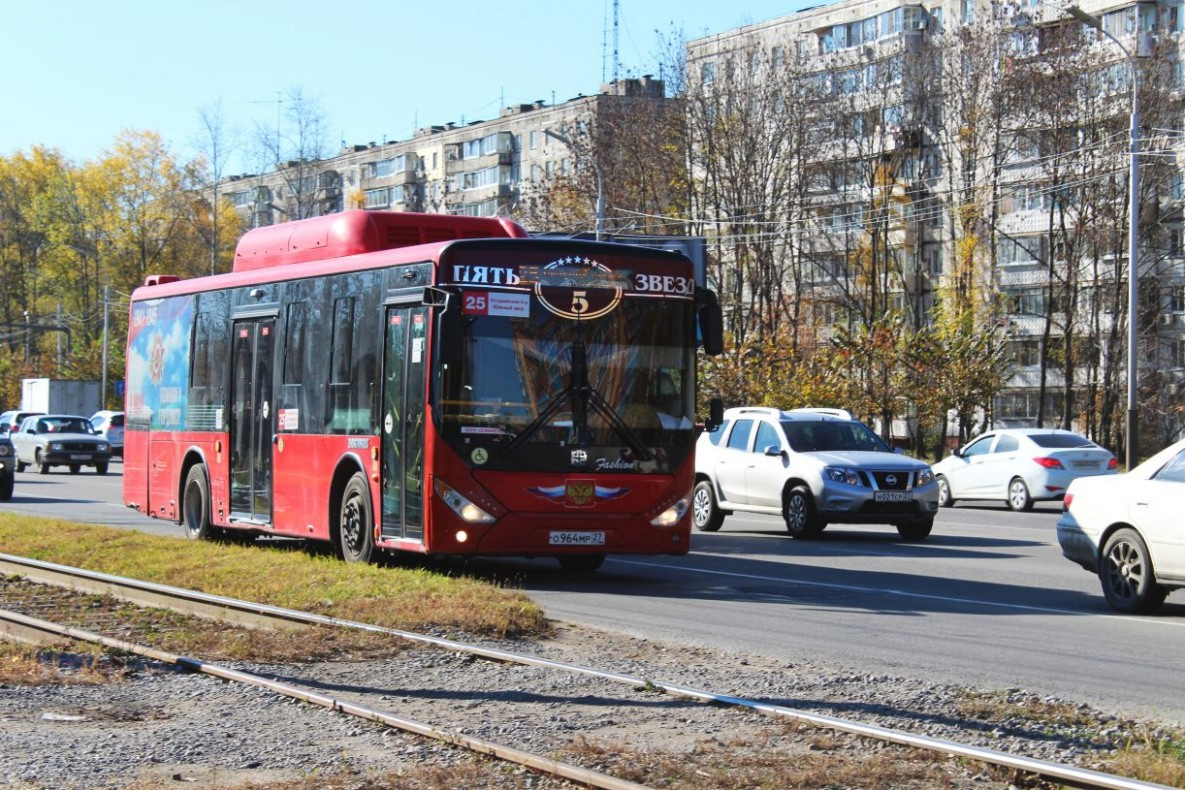 Полосу для автобусов на Краснореченской в Хабаровске вернут общественному транспорту