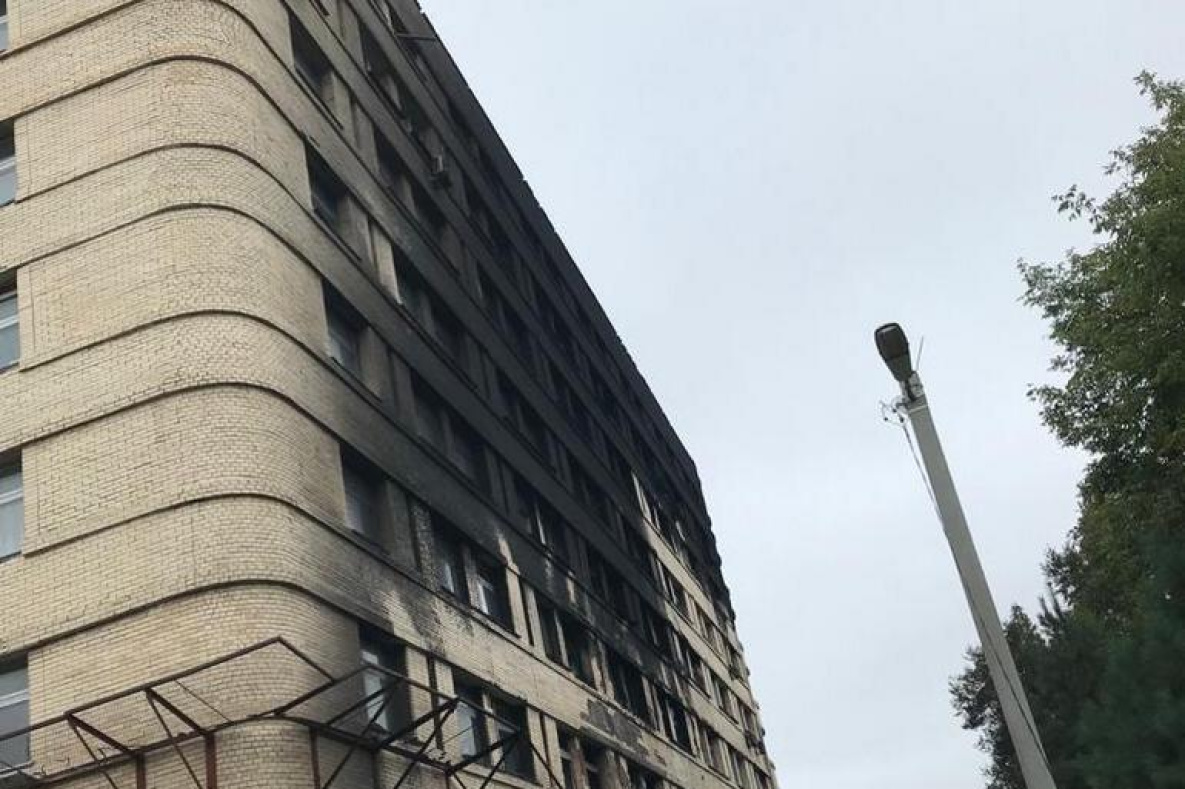 В Хабаровске горел главный госпиталь Восточного военного округа