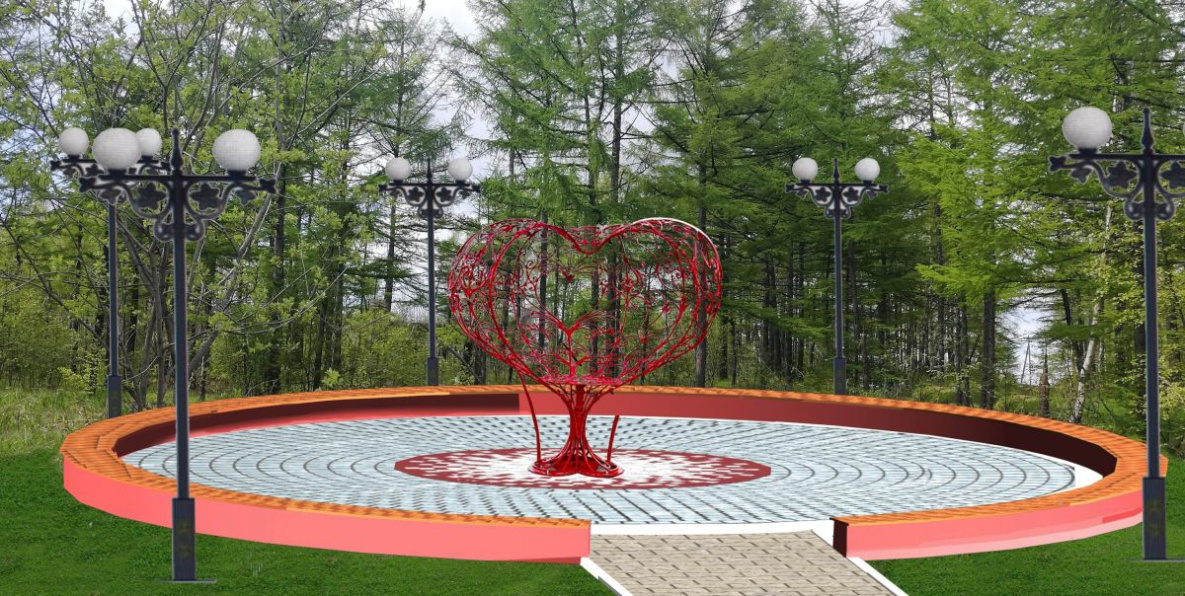 Арт-объект «Сердце любви» украсит побережье Татарского пролива
