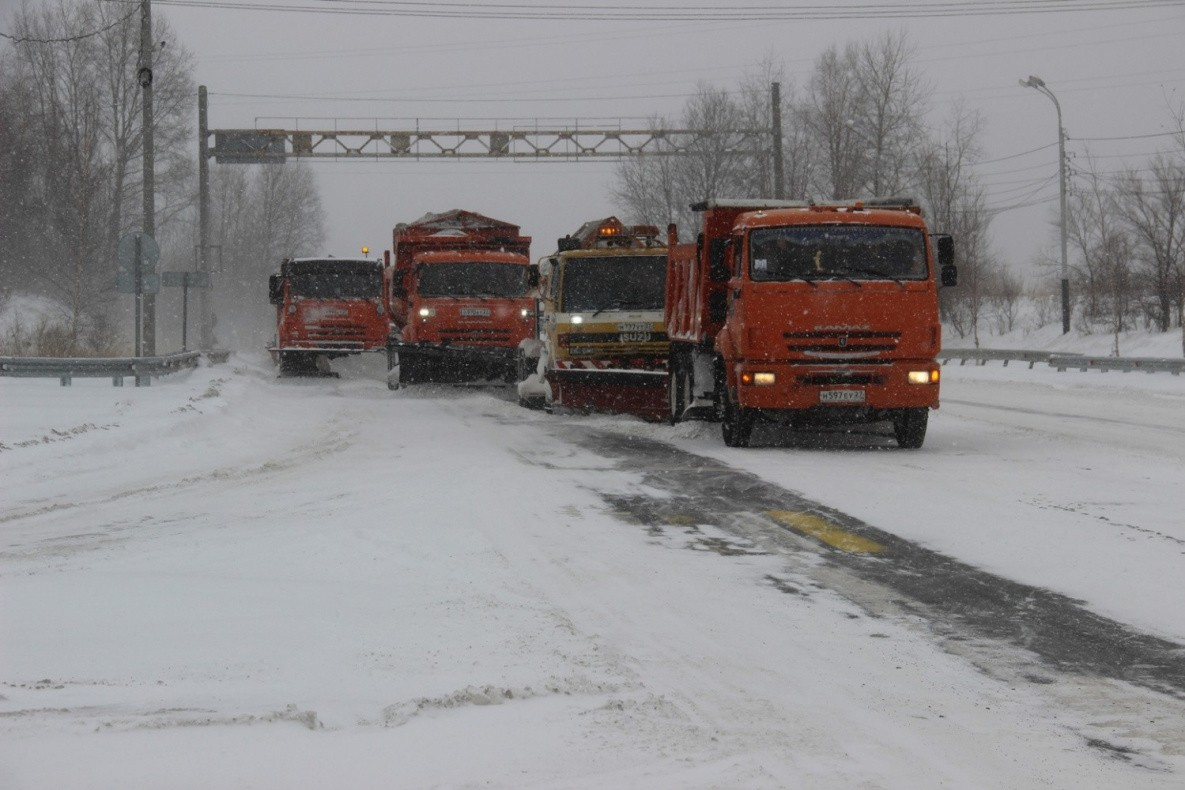 Порядка 70 тысяч кубов снега вывезли с дорог Хабаровска