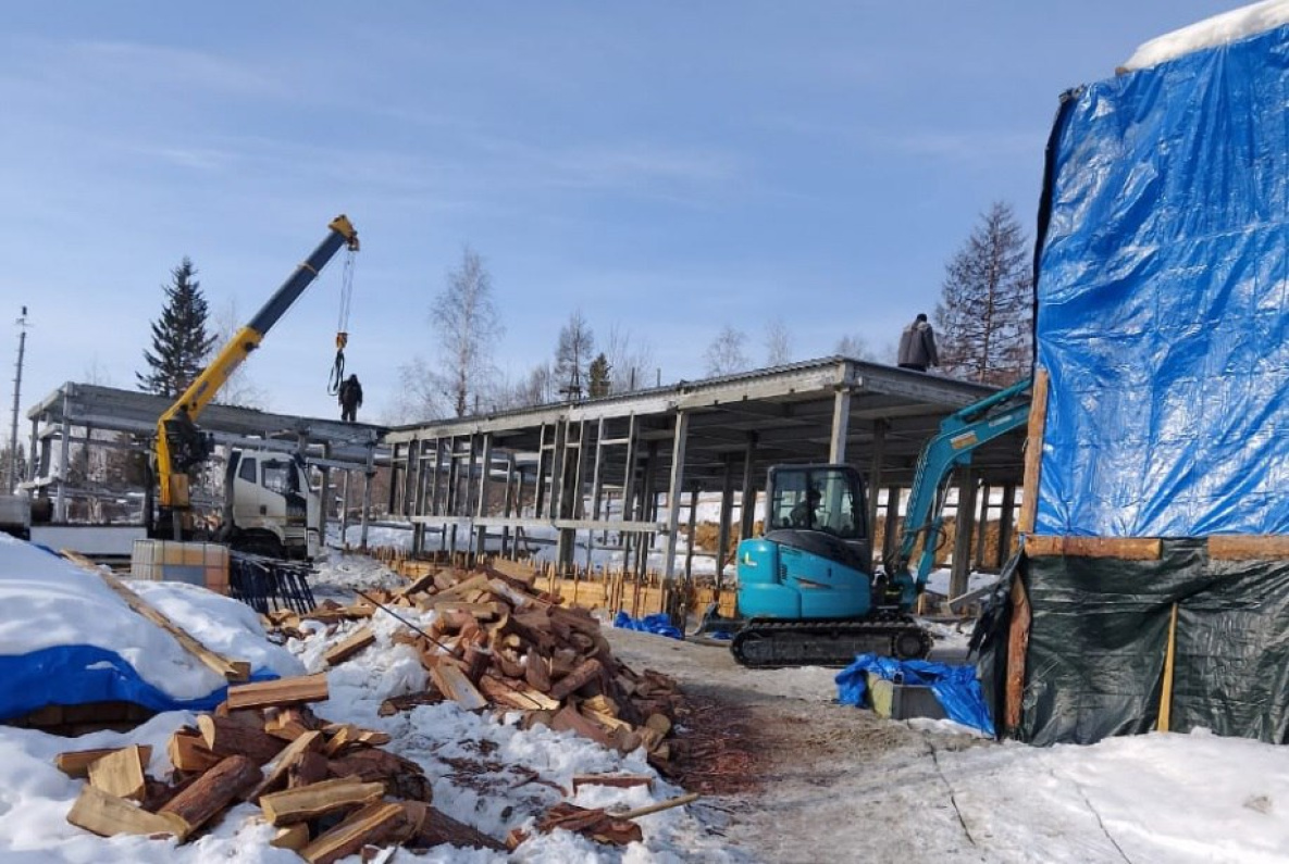 Новую амбулаторию достраивают в самом северном селе Хабаровского края