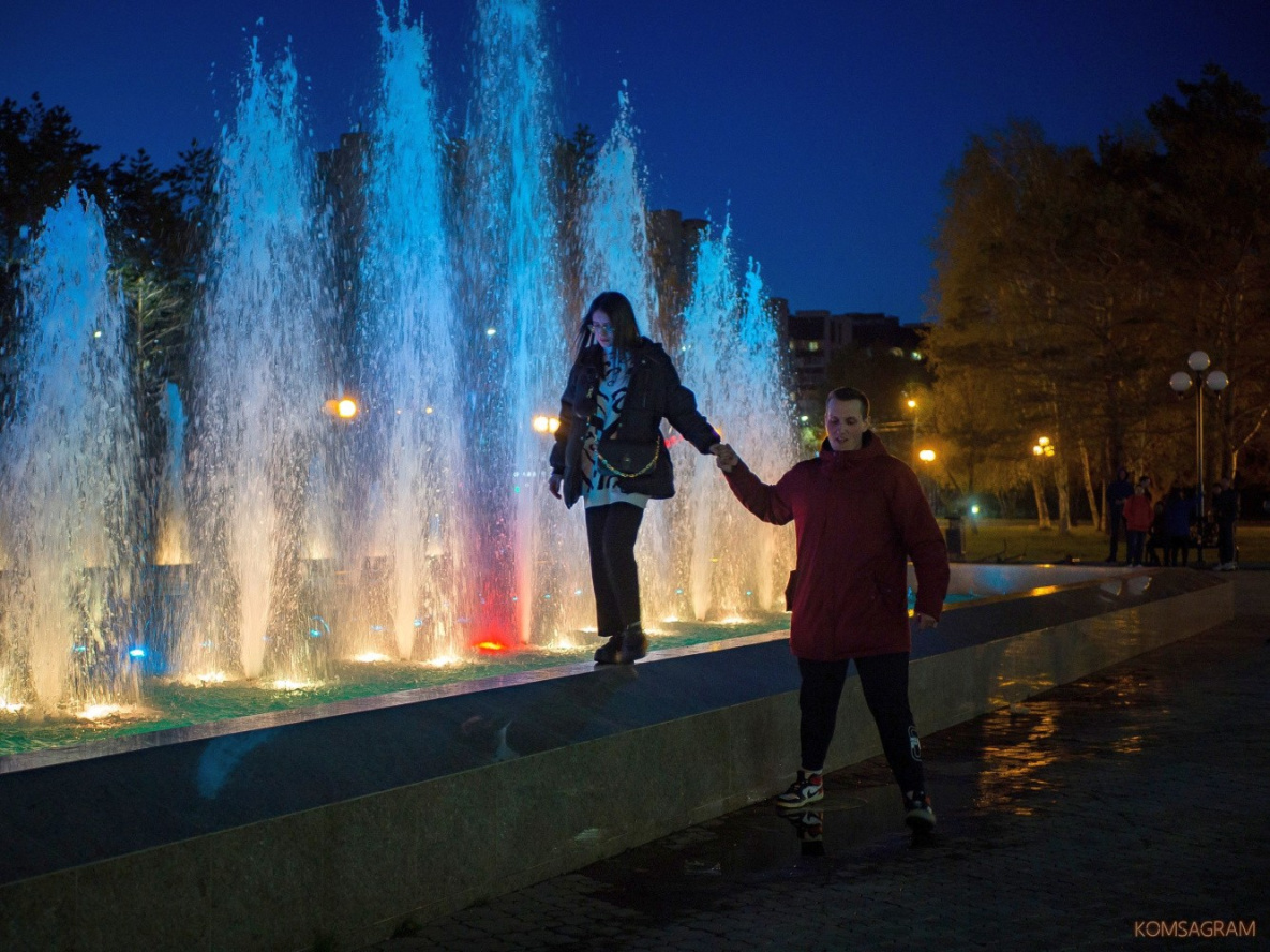 Сезон фонтанов начался в Комсомольске-на-Амуре