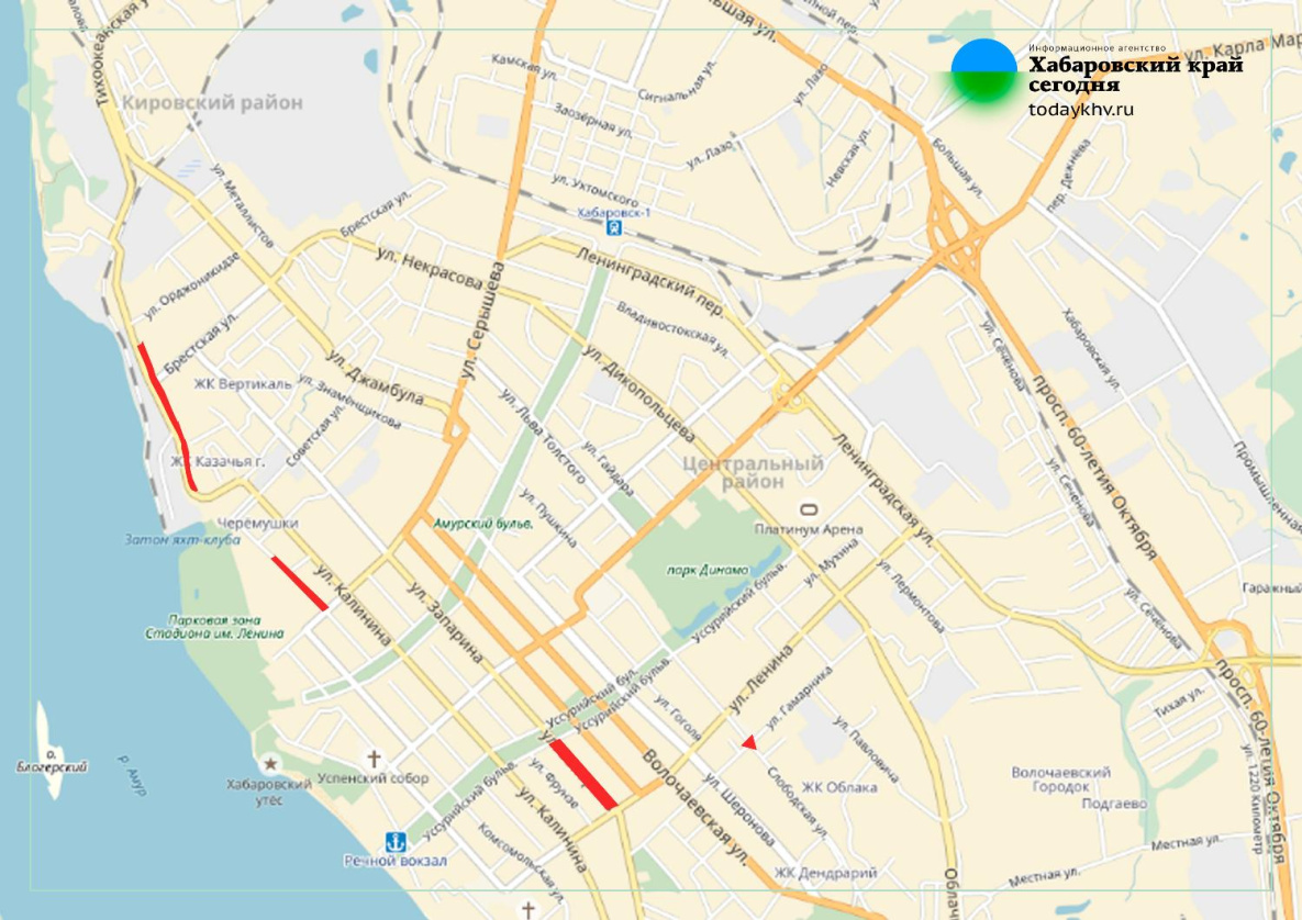Хабаровск 1 карта