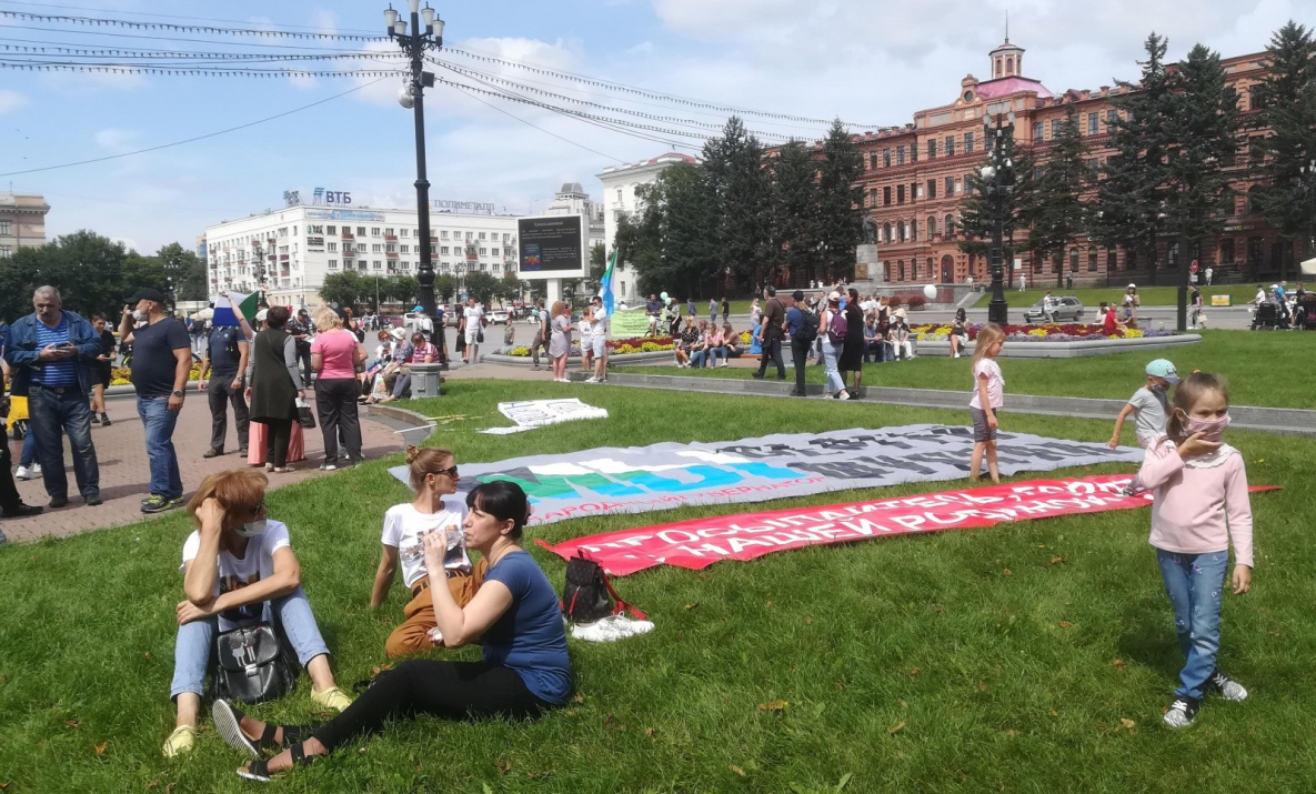 Субботнее шествие в Хабаровске было не таким большим, как раньше